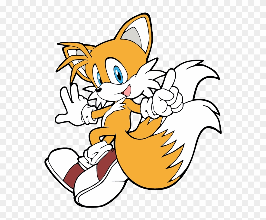 Sonic The Hedgehog Clip Art - Tails The Fox Coloring Pages - Png Download