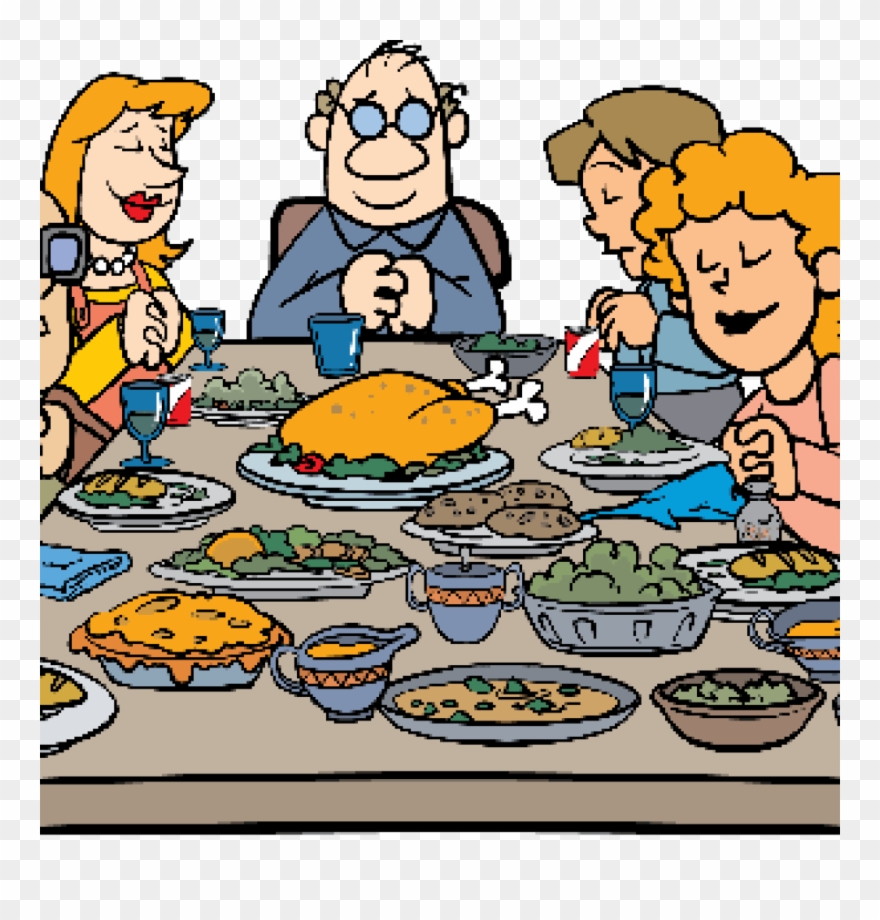 Thanksgiving Dinner Images Clip Art Thanksgiving Pilgrim - Family Having Thanksgiving Clipart - Png Download