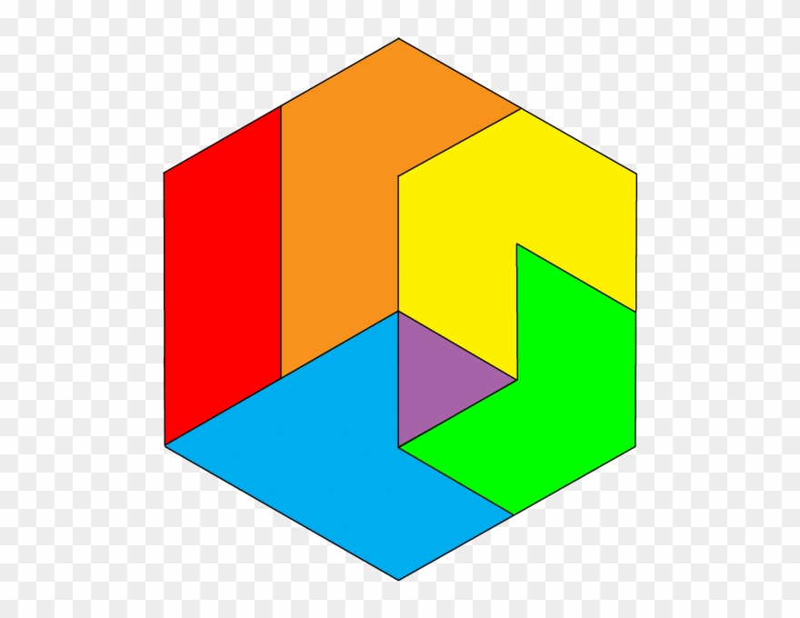 Whole School Staff Meetings - Tangram Hexagon Clipart
