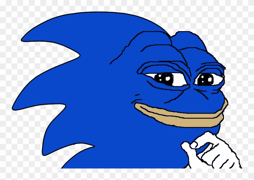 Nuke Me Admin Nuke Me So Hard - Sonic Pepe The Frog Clipart