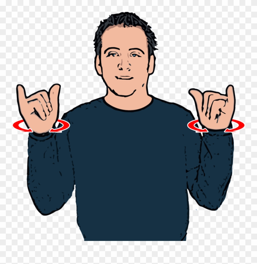 The Centre Handshape Is Based On The Sign For 'walsall' - British Sign Language Bye Clipart