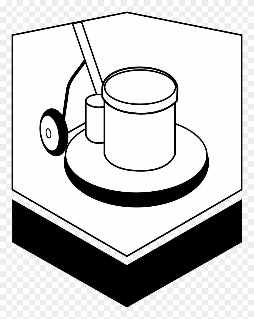 We Handle Everything Including Carpet, Tile, Concrete - Line Art Clipart