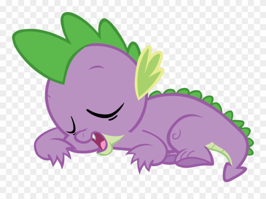 Free Cartoon Person Sleeping Download Free Clip Art - Spike My Little Pony Friendship - Png Download