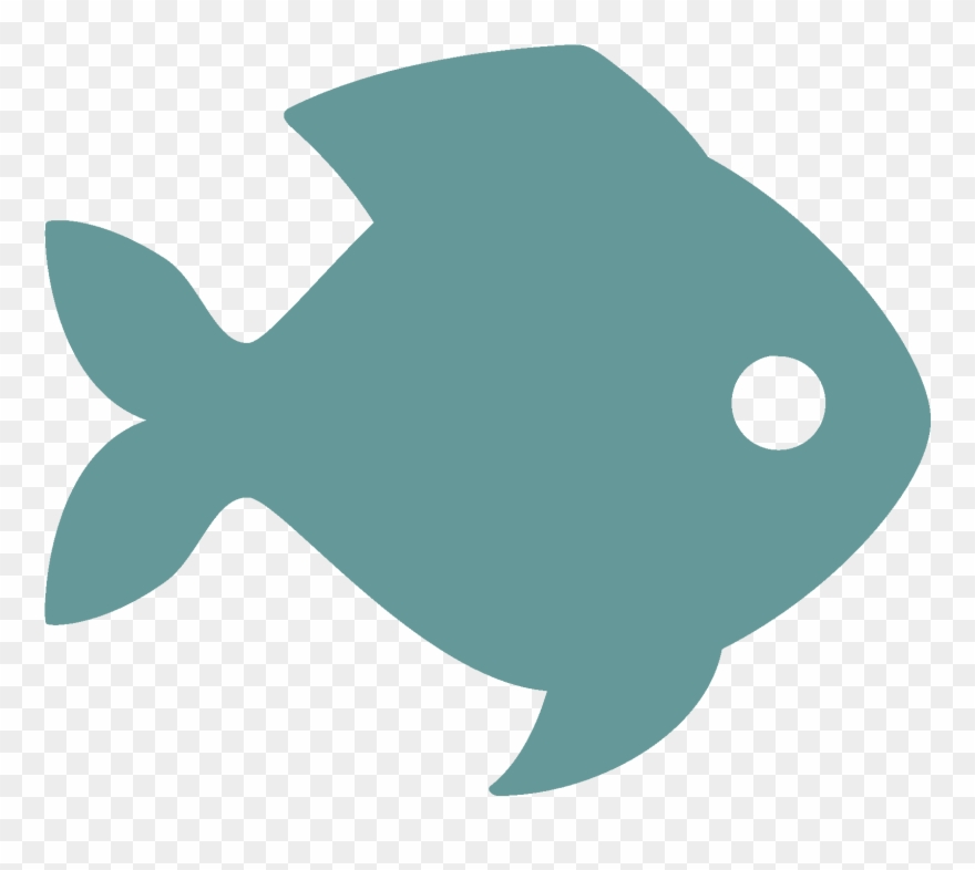While Wading Through The Shallow Parts Of The River - Blue Fish Icon Png Clipart