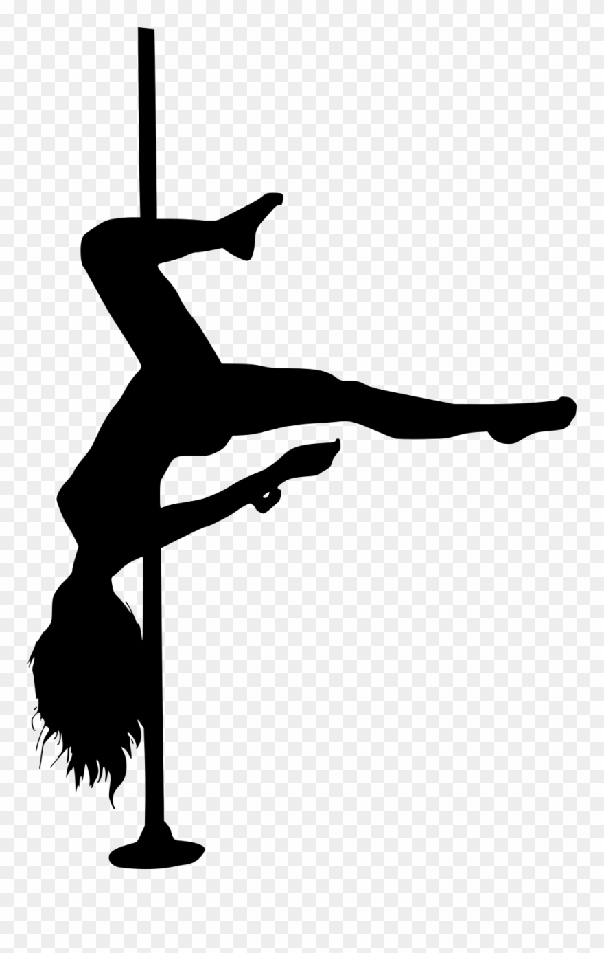 Pole Dance Png - Pole Dancer Silhouette Free Clipart