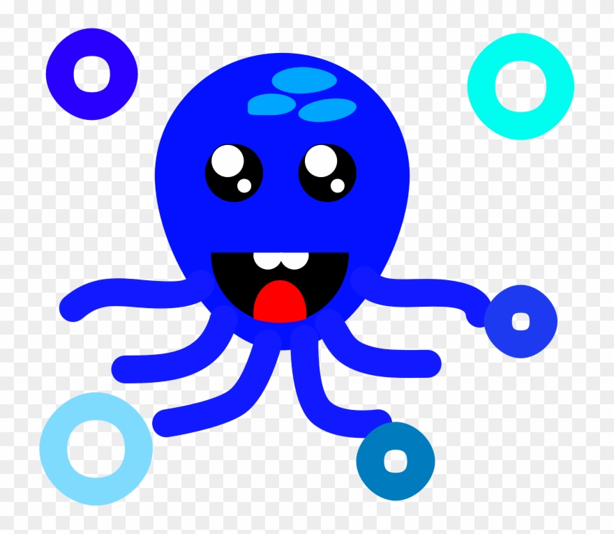 Free Download Download Clipart Octopus Smile Clip Art - Octopus - Png Download