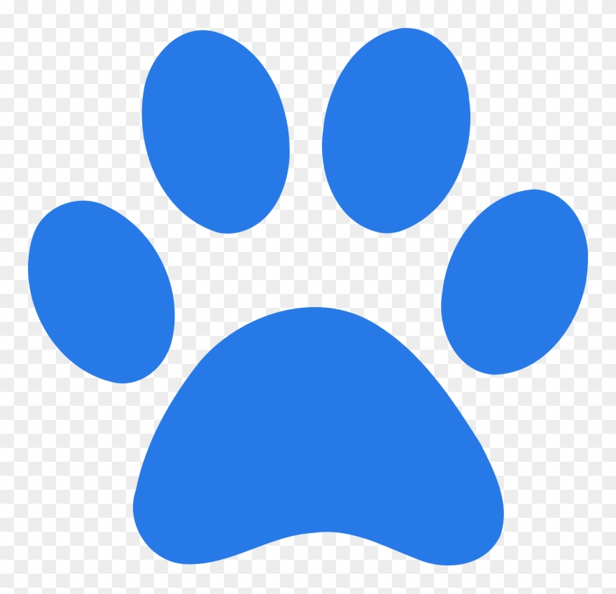 Blue Paw Print Clipart