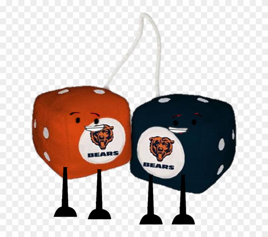 Fuzzy Dice-like Cherries - Chicago Bears Crystal Freezer Mug Clipart