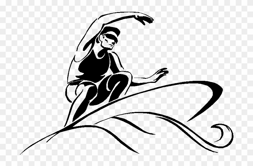 Clipart Free Stock Ponyboy Drawing Clipart - Surfing Drawing Transparent - Png Download