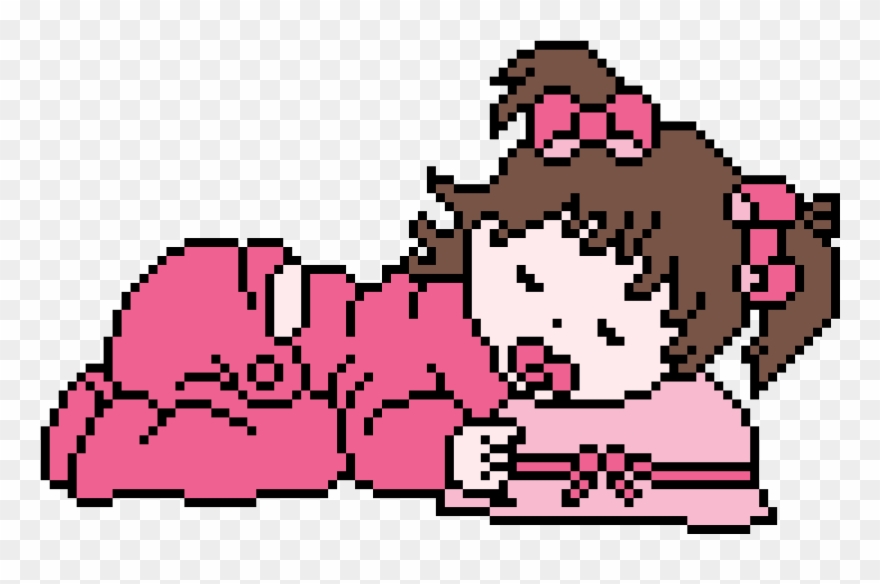 Baby Girl Sleeping - Infant Clipart