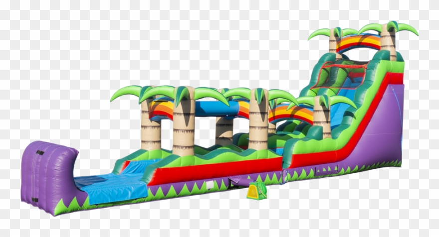 51' Tropical Paradise Inflatable Water Slide Rentals - Chronic Cellars Purple Paradise Zinfandel Clipart