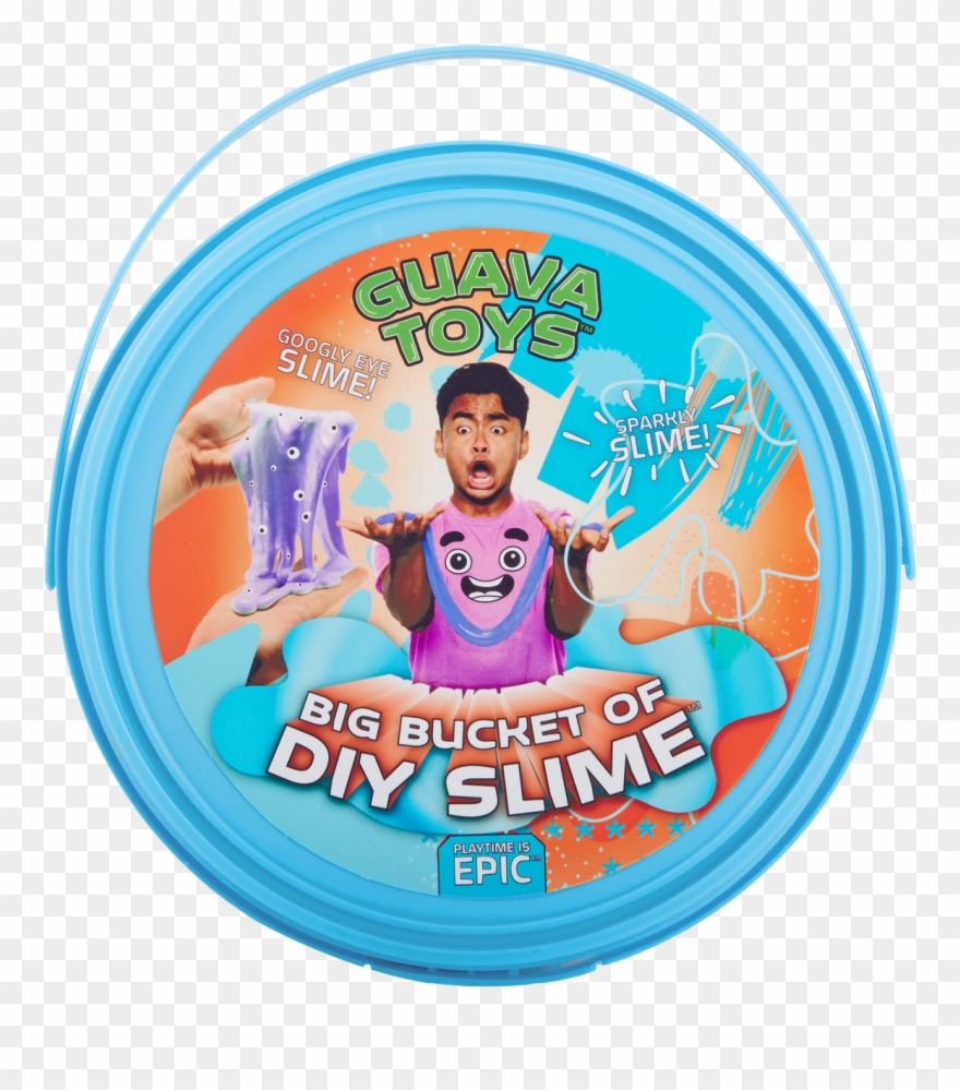 Big Bucket Of Diy Slime - Guava Juice 2 Clipart