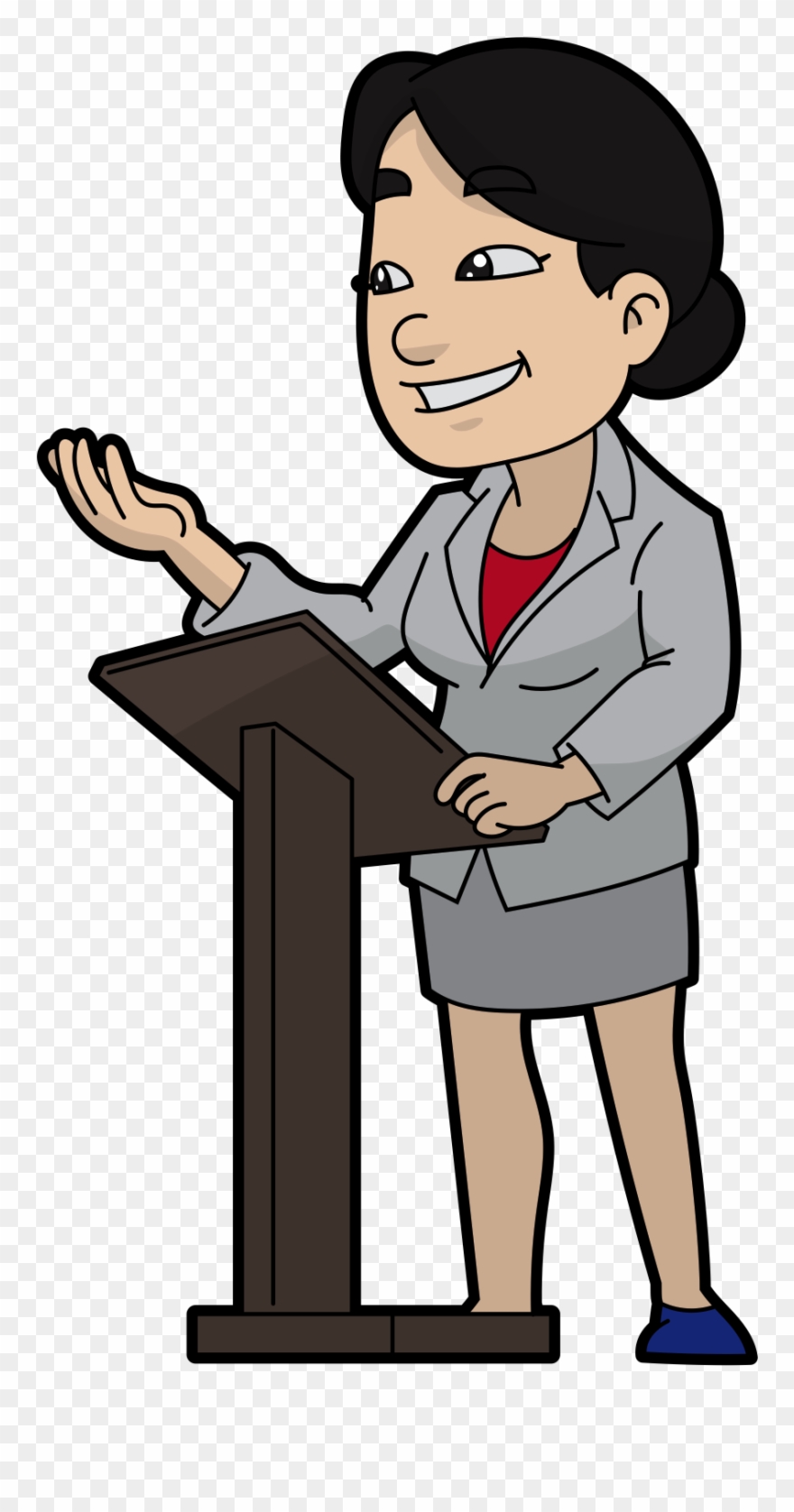 Woman Cartoon Speaking Png Clipart