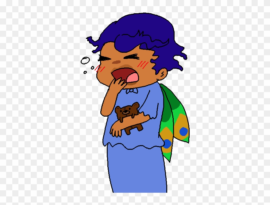 Ezha Pj Yawn - Cartoon Clipart