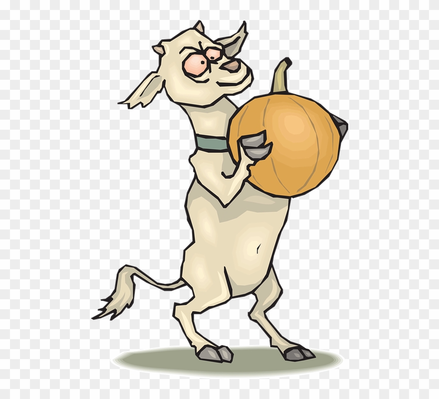 Silly Goat Cliparts 26, Buy Clip Art - Cartoon Goat Standing Up - Png Download