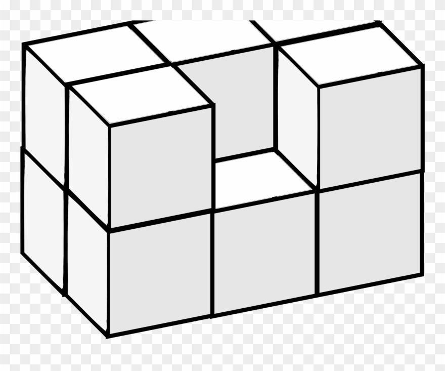 Big Image - 3d Cube Rectangle Block Clipart