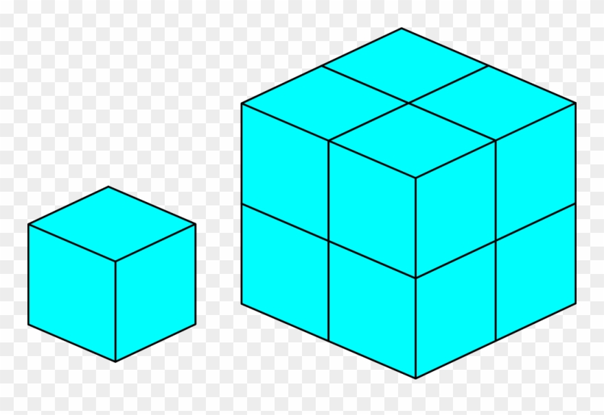 Cube Clipart Clip Art - Scaling A Cube - Png Download