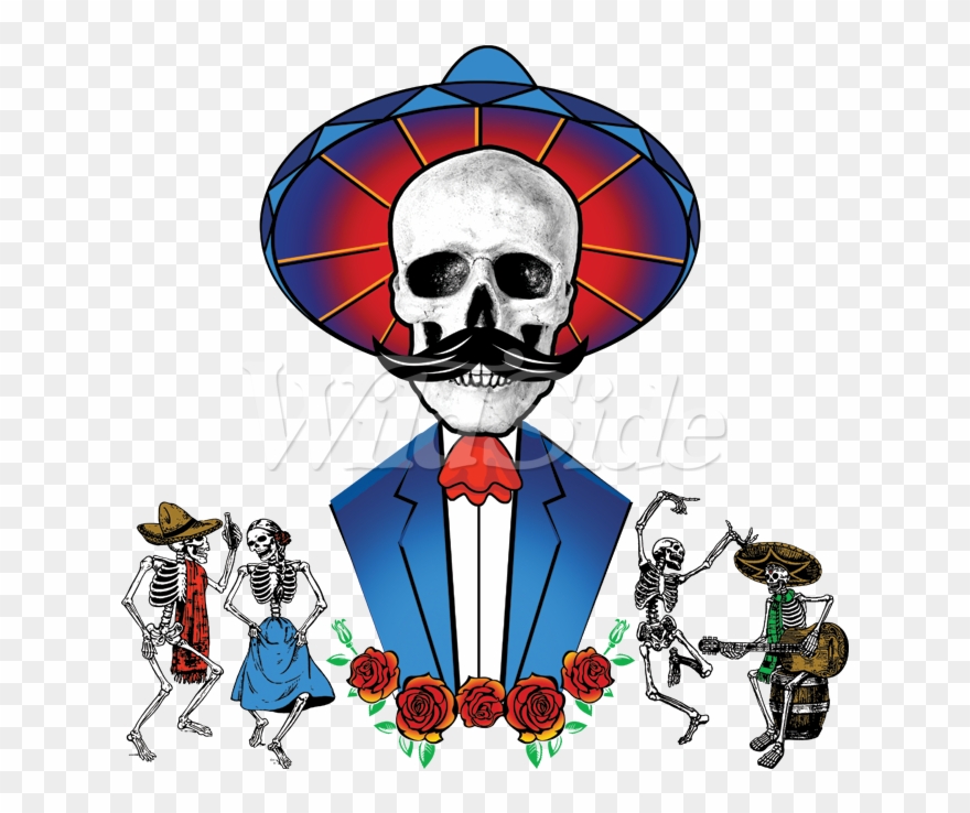 Skeleton Santa - Joy Shot Glass Clipart