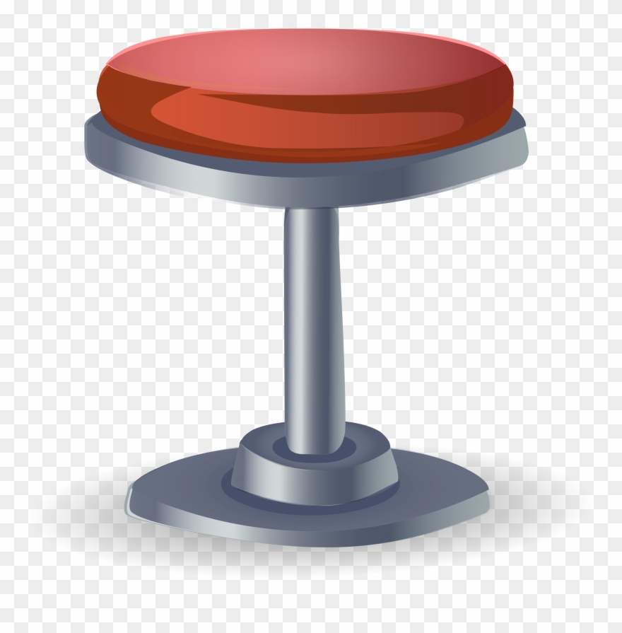Big Image - Bar Stool Clip Art - Png Download