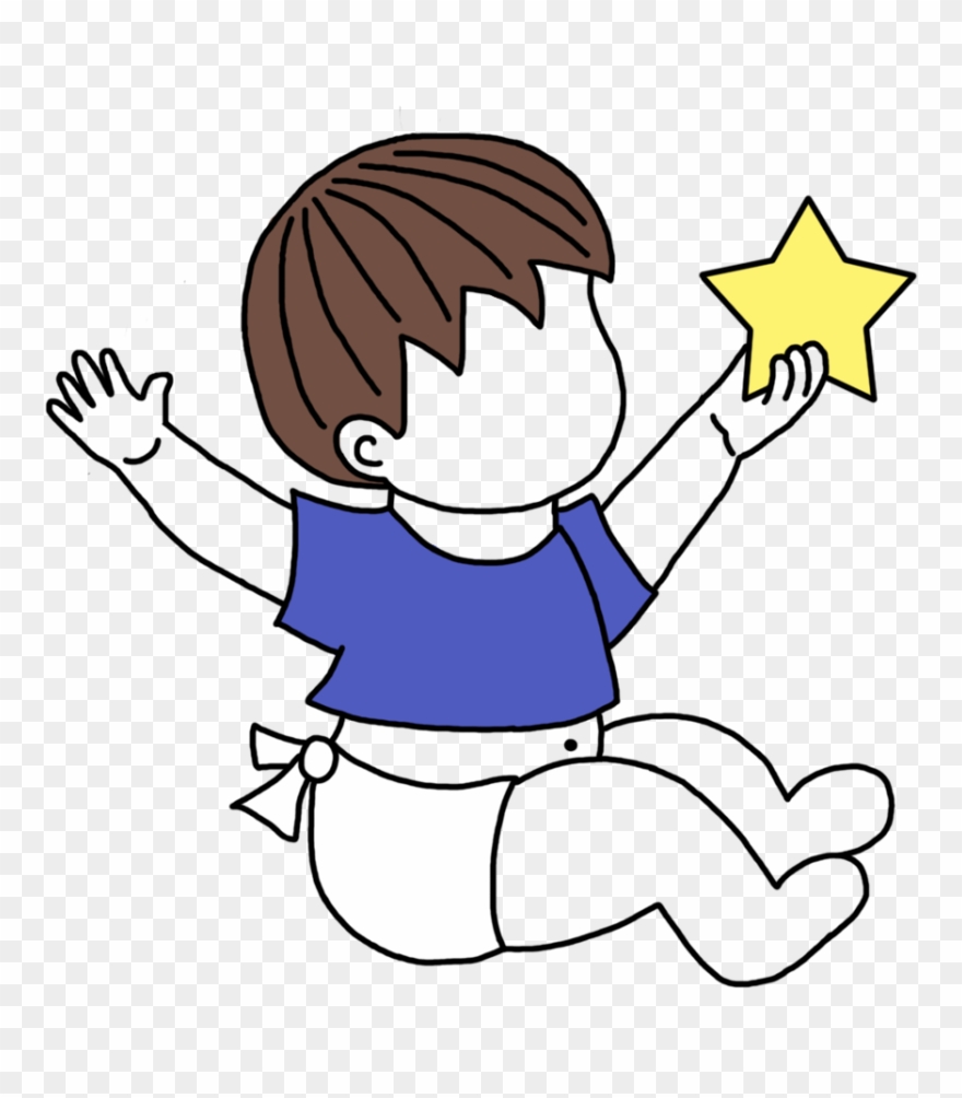 Baby's First Christmas Ornament Boy Mandys Moon Personalized - Infant Clipart