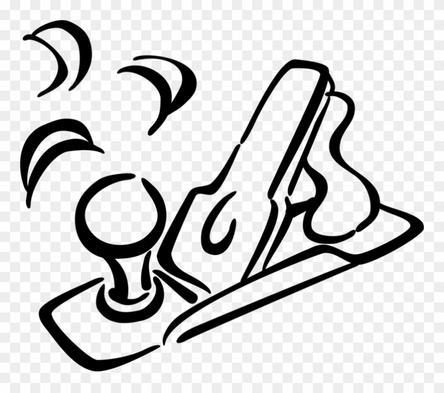 Vector Illustration Of Wood Plane Carpentry Tool For - Wood Plane Clipart - Png Download