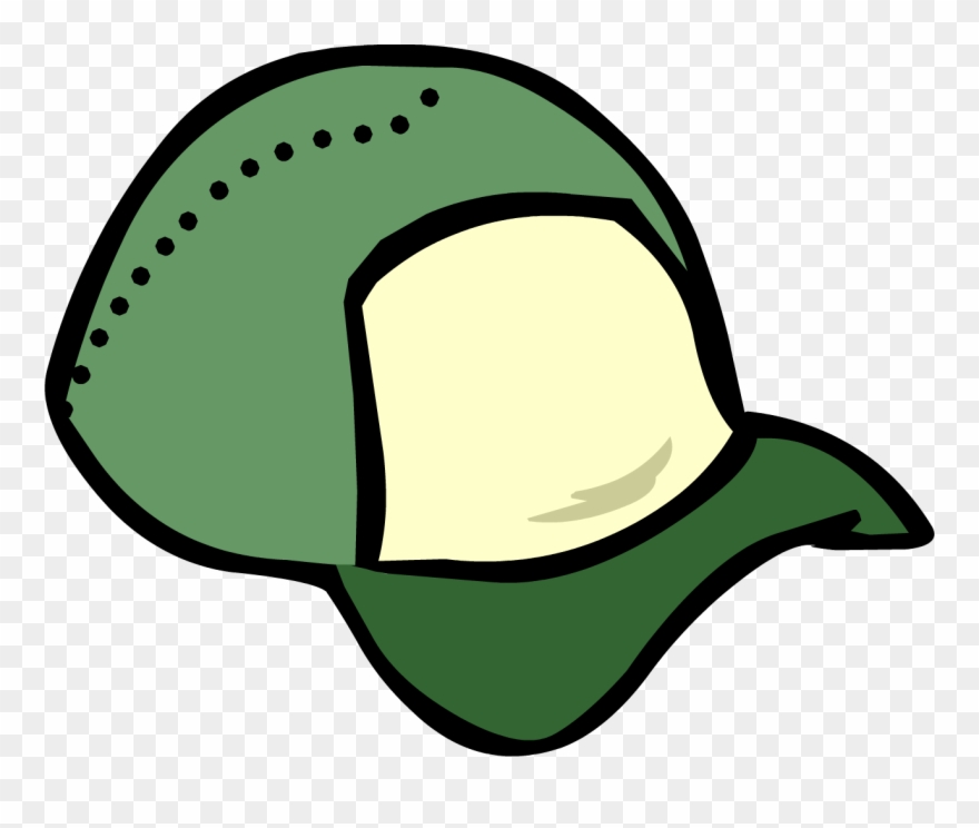 Green Ball Cap - Club Penguin Red Clipart