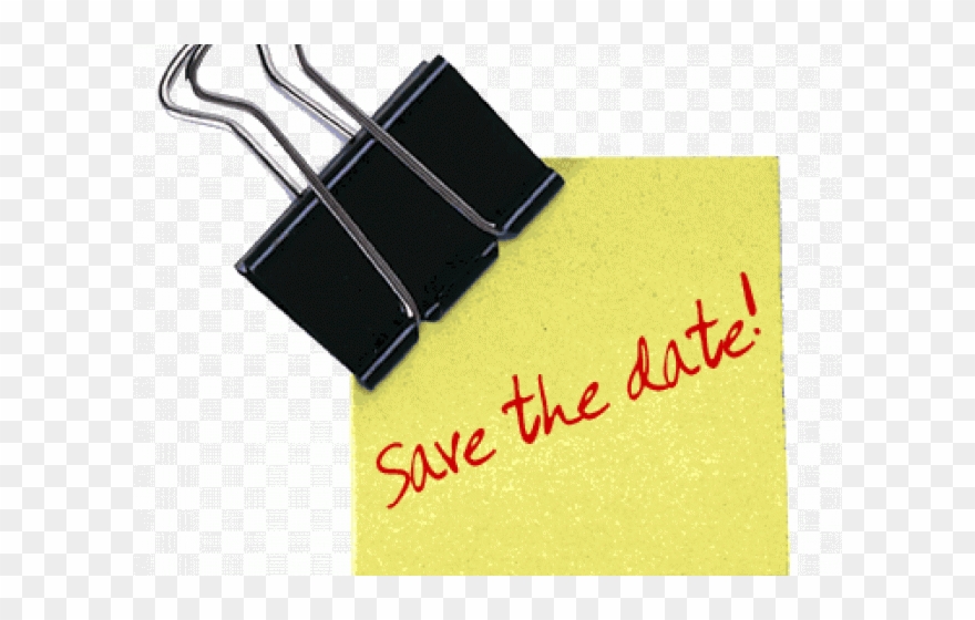 Date Clipart Clip Art - Post It Save The Date Png Transparent Png