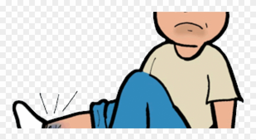Vector Freeuse Stock Hurt Child Clipart - Sprained Ankle Clipart - Png Download