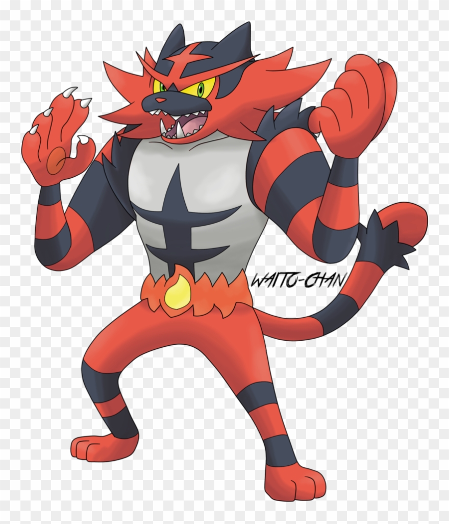 Incineroar By Waitochan - Imagenes De Pokemon Incineroar Clipart