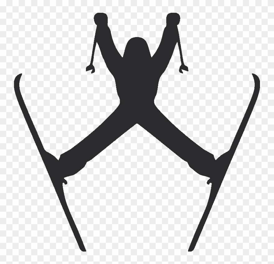 Sticker Skieur Acrobatique Ambiance Sticker Kc11764 - Dessin Ski Acrobatique Clipart