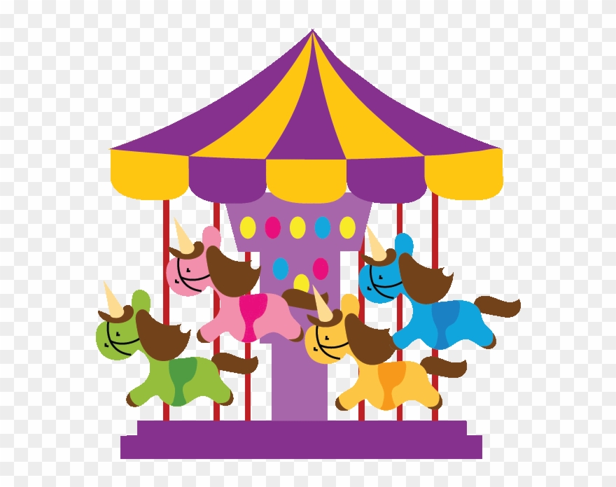 Boat Bumpcars Carousel Coaster Ferris Wheel Haunted - Imagen De Carrusel Animado Clipart