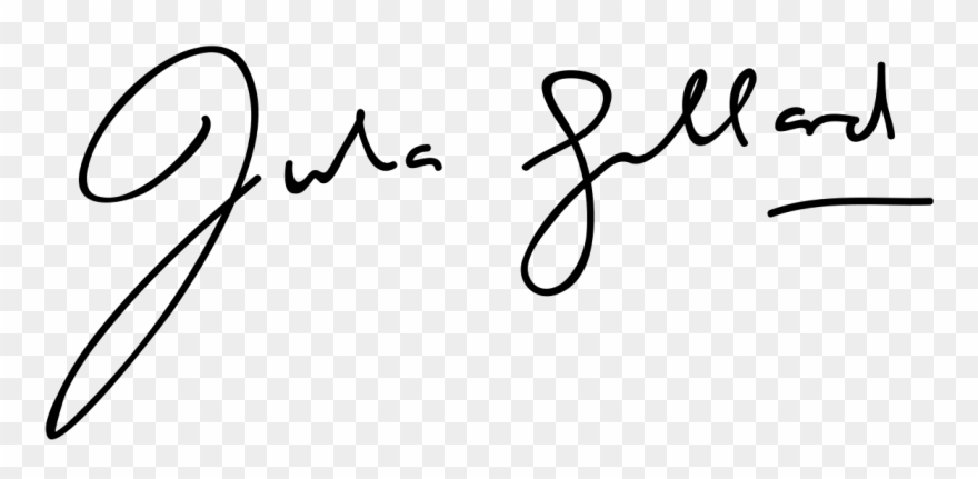Julia Gillard Signature Clipart
