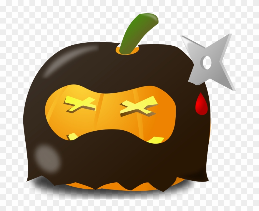 Free Ninja Pumpkin - Devil Pumpkin Carving Ideas Clipart
