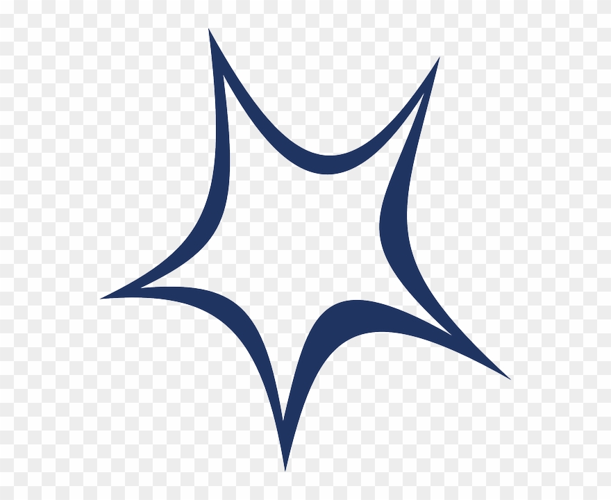 Ninja Star Clipart At Getdrawings - Star Stylized - Png Download