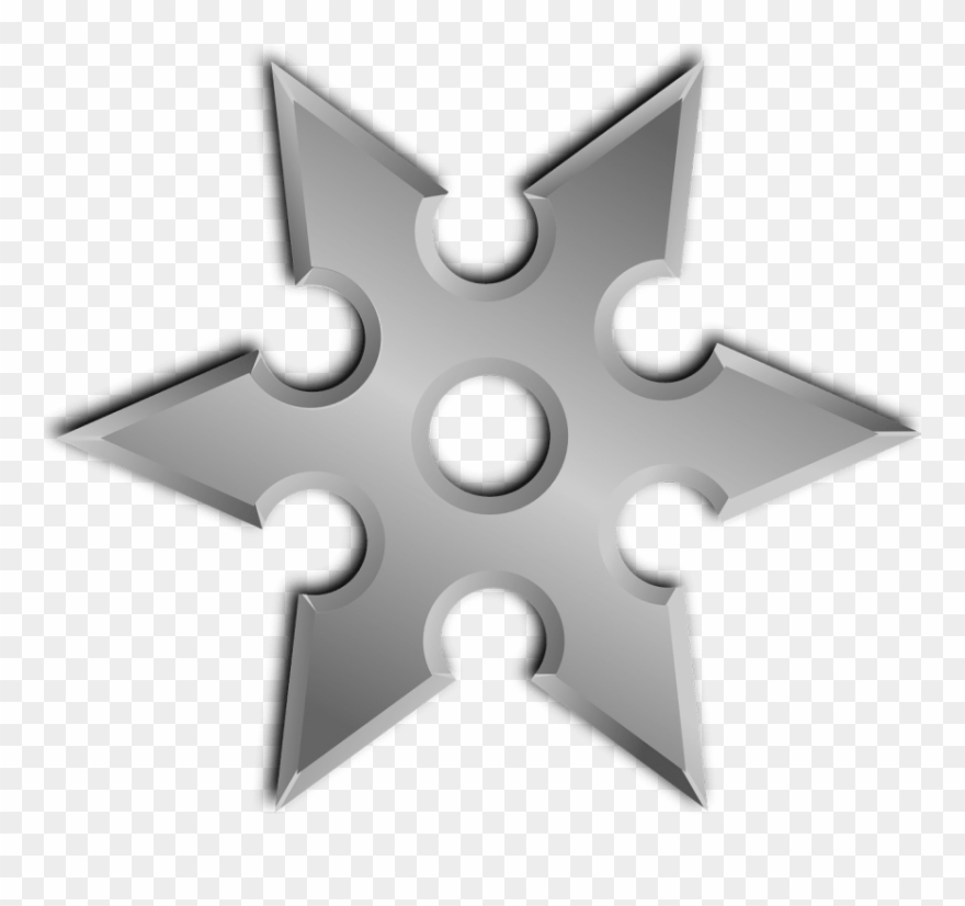 Shuriken Clip Art At Clker - Shuriken Clipart - Png Download