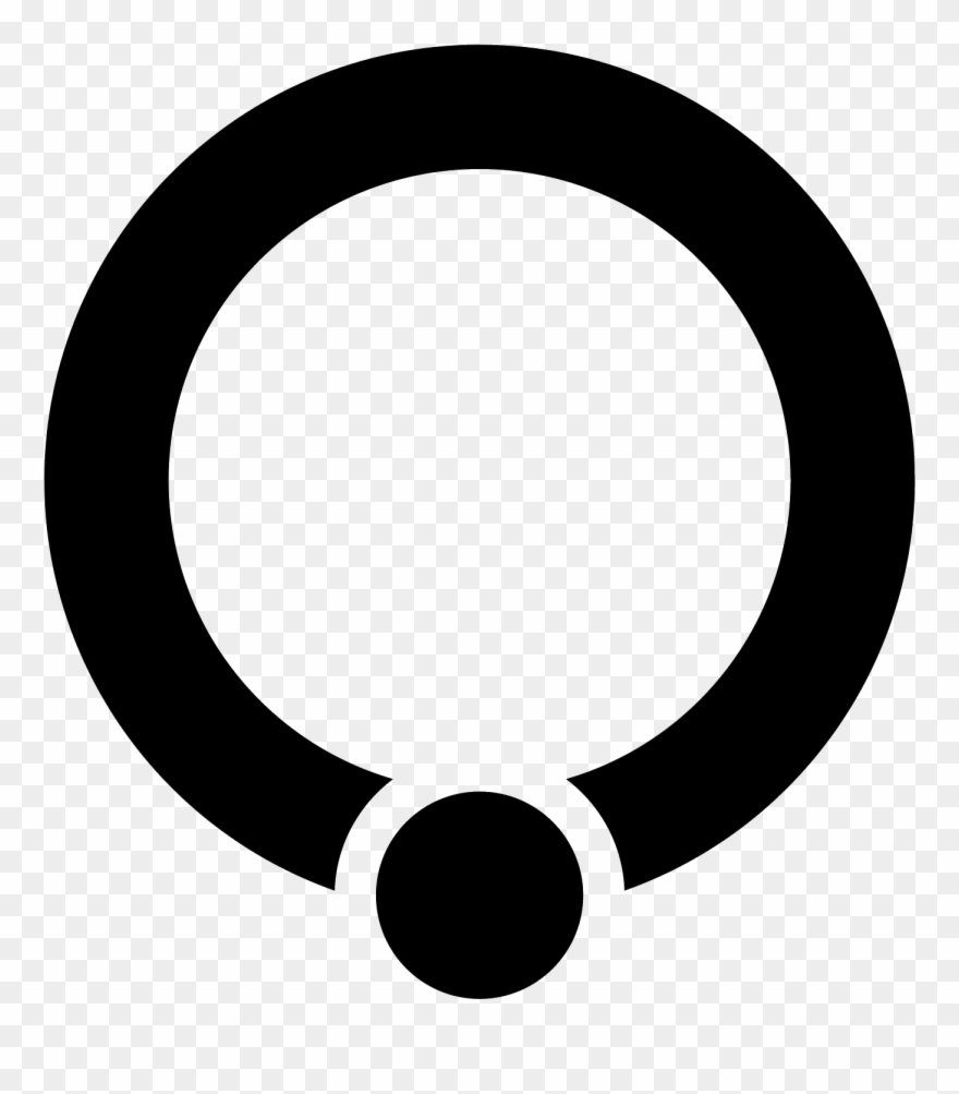 Piercing Filled Icon - Silueta De Marcos Vintage Clipart