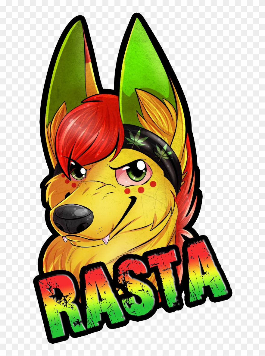 Rasta Freakhound Badge - Portable Network Graphics Clipart