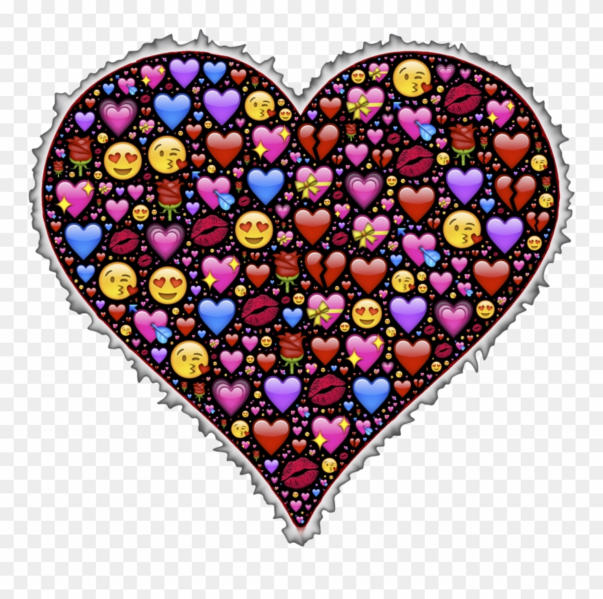 Heart Emoji Affection Love Png Image - Full With Heart Emoji Clipart