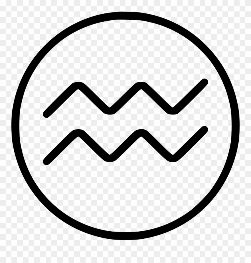 Sign Svg Aquarius - Aquarius Clipart