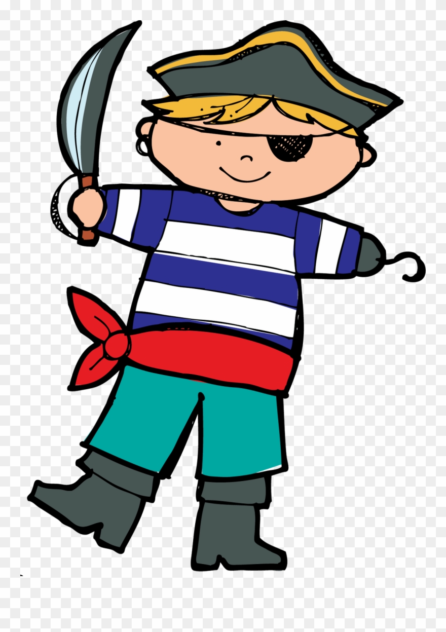 Boy Pirate Clipart It S Time To Think Pirates - Pirate First Mate Cartoon - Png Download
