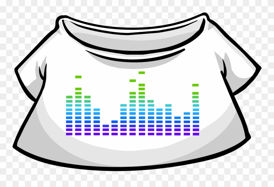 White Electro Shirt - Club Penguin White Shirt Clipart