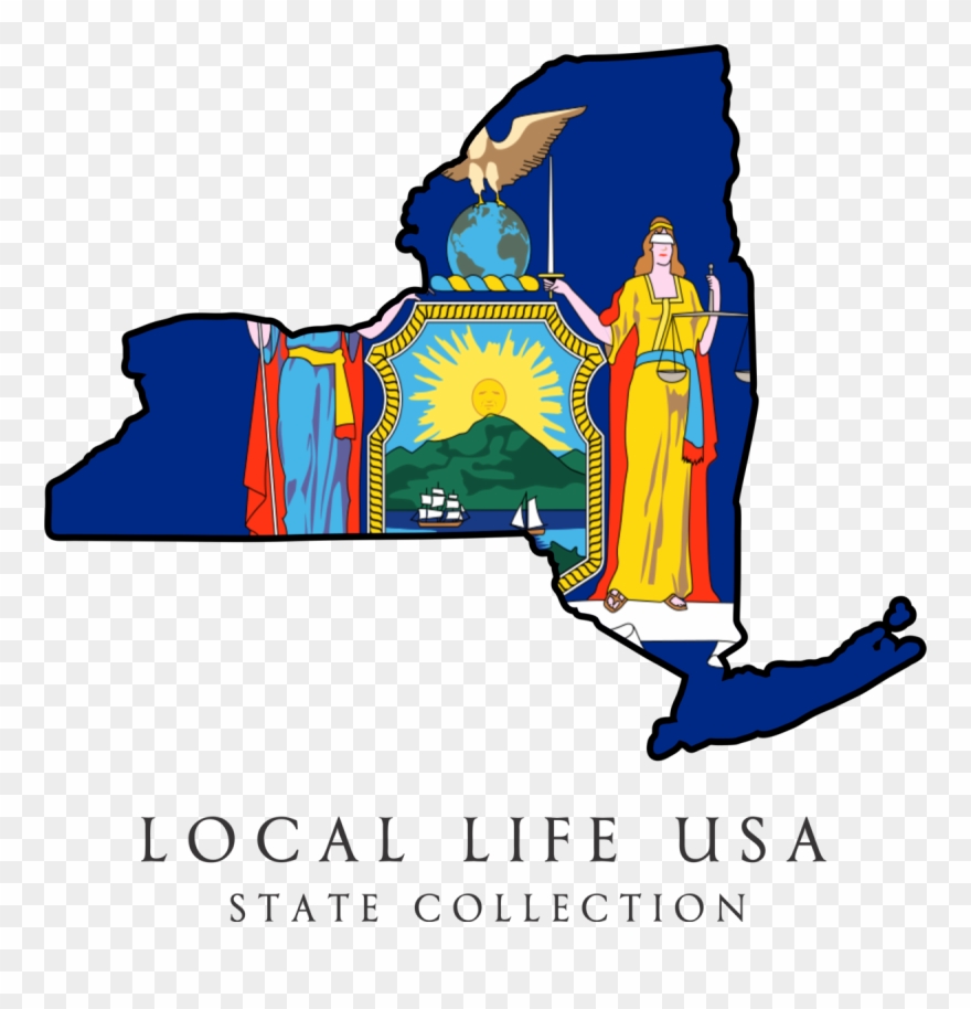 New York State Collection Tee - New York State Flag Clipart