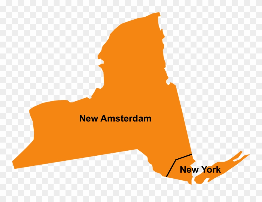 Small Map Of New York Clipart