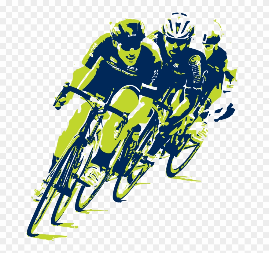 Clipart Bike Bike Racer - Bike Race Clip Art - Png Download