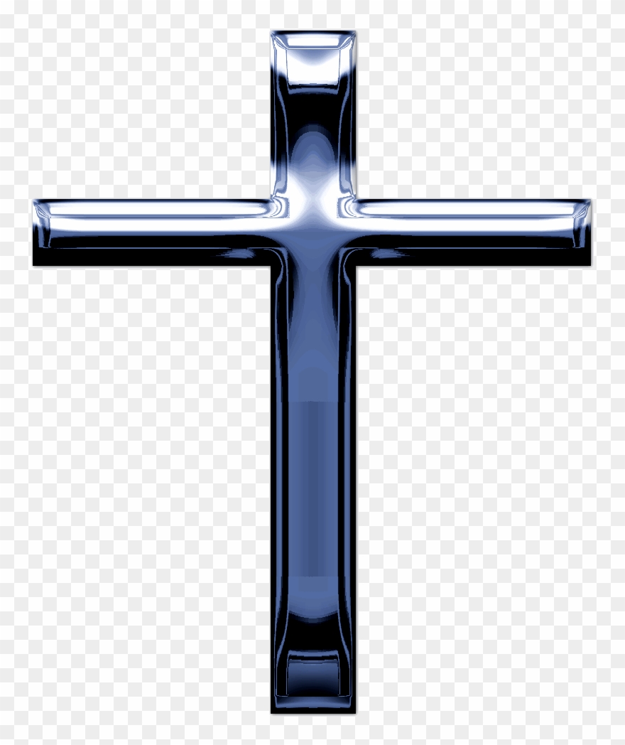 Fancy Blue Cross Clipart Clip Transparent Stock - Cross - Png Download