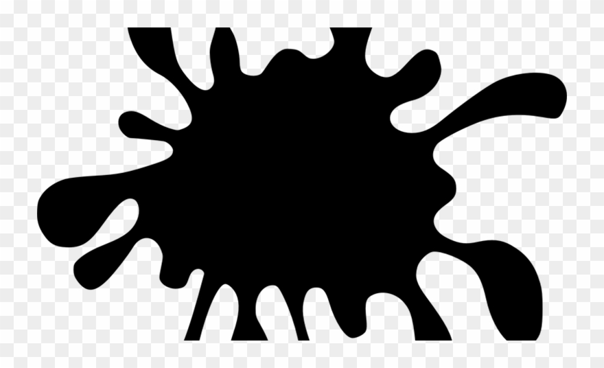 Cómo Quitar Una Mancha De Tinta Con Maicena - Black Paint Splatter Clip Art - Png Download