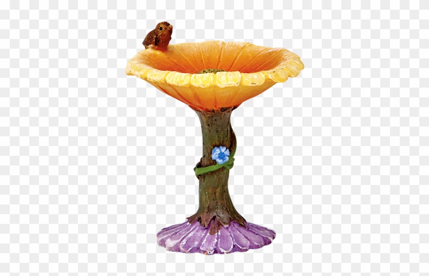 Flower Bird Bath 1 Irish Fairy Door Company Oob Fd554278 - Fairy Door Clipart