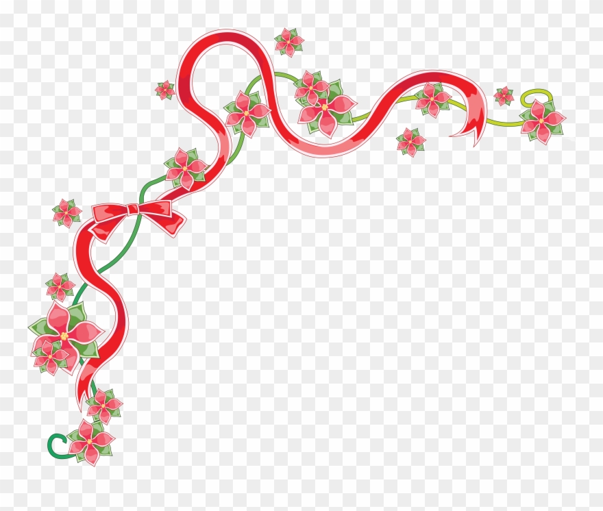 Картинка В Png - Esquineros Navideños Para Tarjetas Clipart