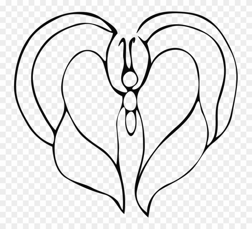 Hearts With Wings Coloring Pages 22, Buy Clip Art - Euclidean Vector - Png Download