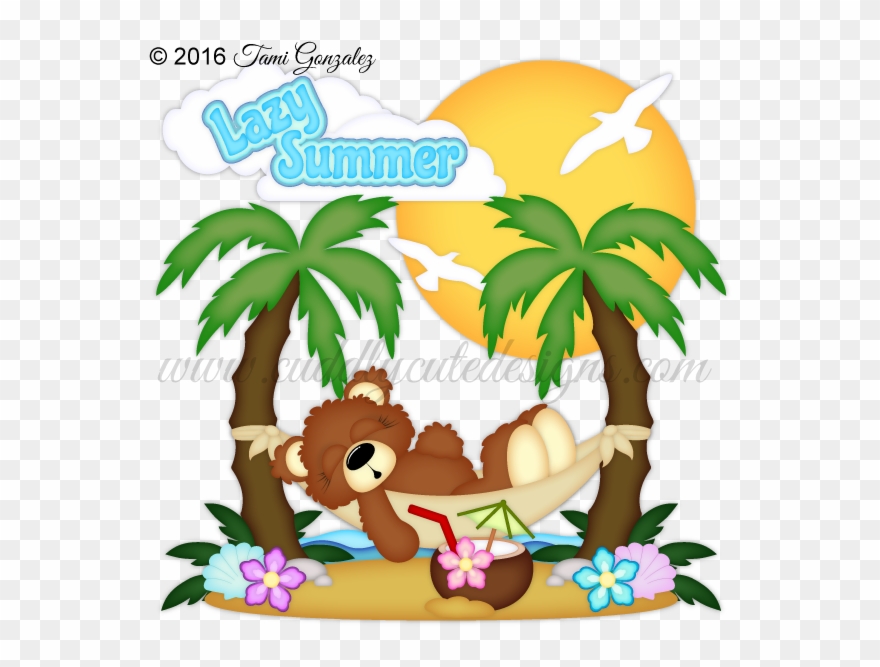 Lazy Summer - Teddy Bear Clipart